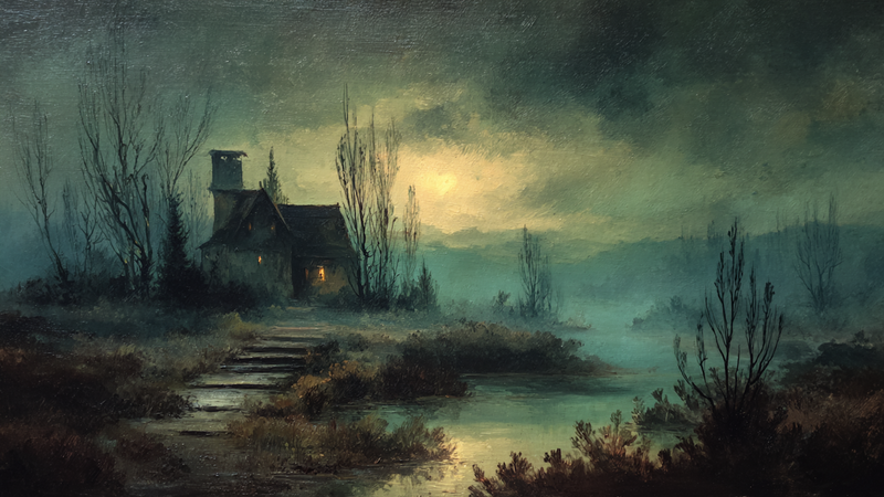 Twilight Ruins - Mystical Landscape Art for Samsung Frame TV & HiSense CanvasTV | 4K Digital Download