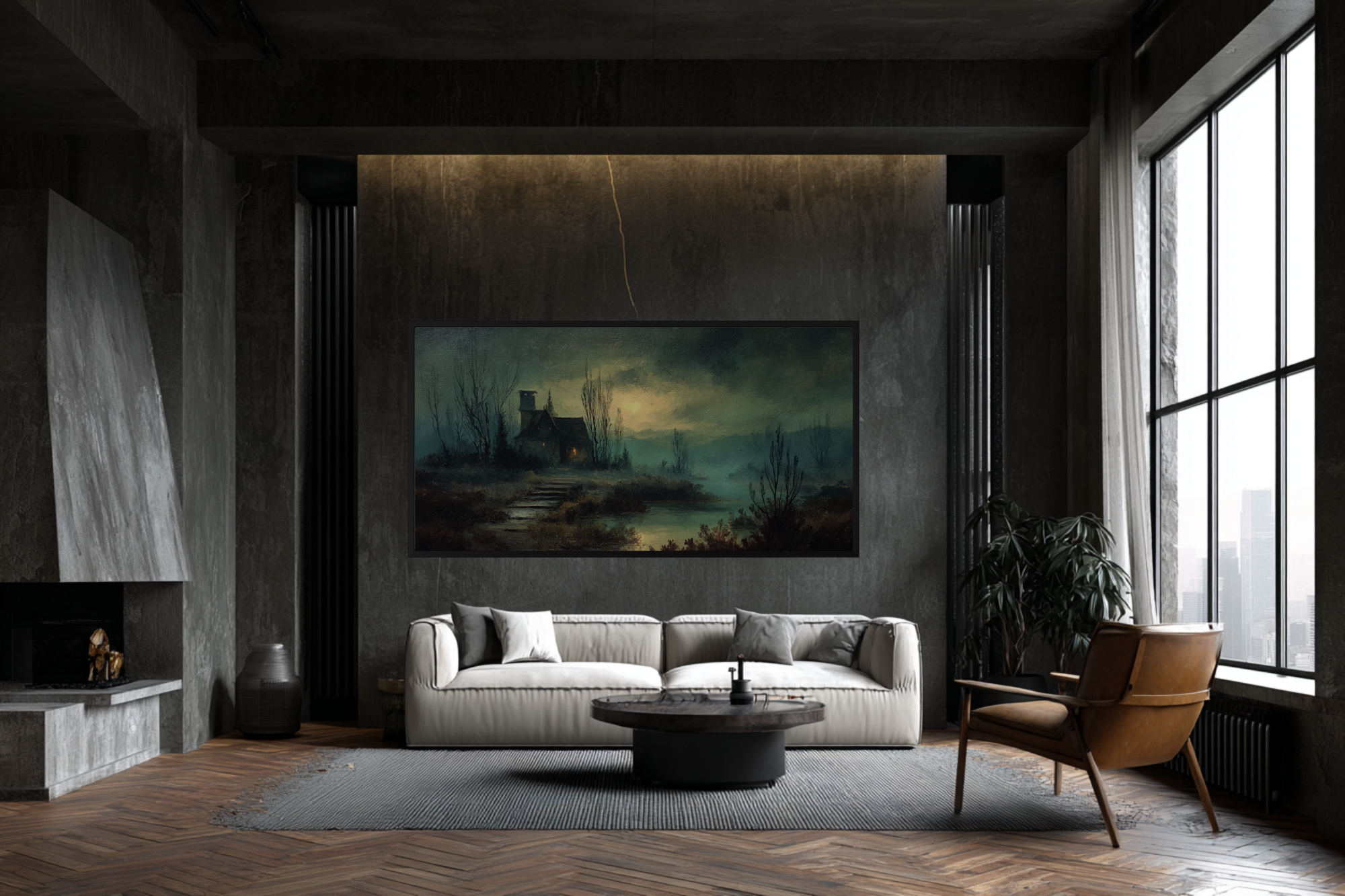 Twilight Ruins - Mystical Landscape Art for Samsung Frame TV & HiSense CanvasTV | 4K Digital Download
