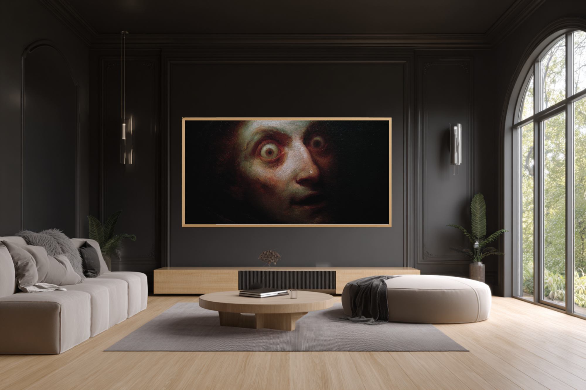 Uncanny Gaze - Surreal Portrait Art for Samsung Frame TV & HiSense CanvasTV | 4K Digital Download