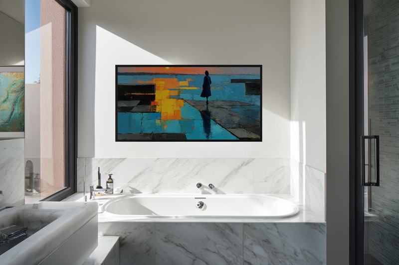 Urban Reflection Art for Frame TV | 4K Digital Download