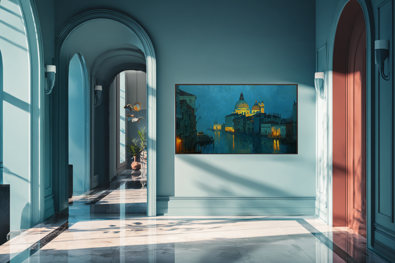 Venice Canal Amber Twilight