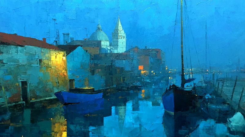 Venice Canal Morning Fog