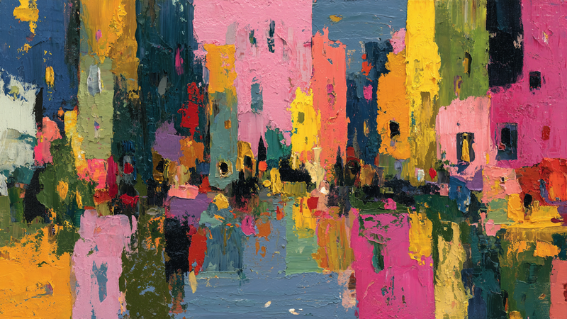 Vibrant Color Block Expression