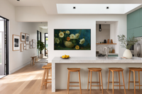 White Peonies on Stone