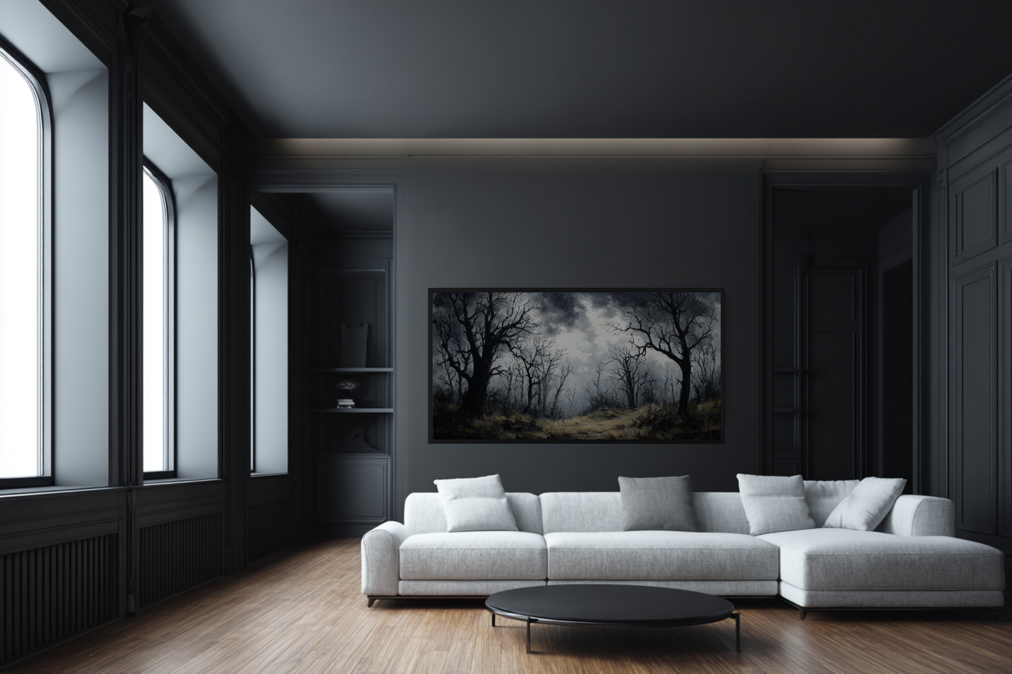 Winter Woods - Bare Tree Landscape Art for Samsung Frame TV & HiSense CanvasTV | 4K Digital Download