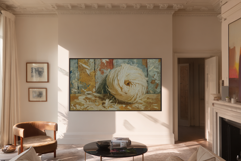 Wool Roving Pale Wood