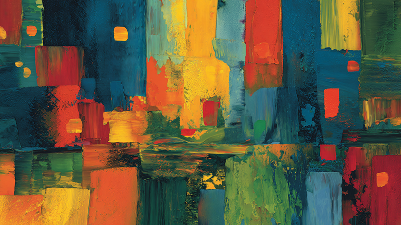 Abstract Cityscape Water Reflection