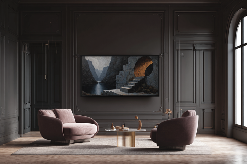 Amber Ascent for Samsung Frame TV & CanvasTV | 4K Download