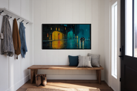 Amber Reflections – Night Street Poetry for Samsung Frame TV