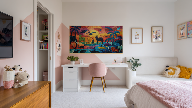 Animal Sunset Adventure - Prehistoric Kids Art for Samsung Frame TV