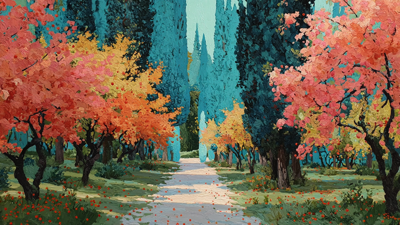 Autumn Park Reverie for Frame TV & CanvasTV | 4K Download