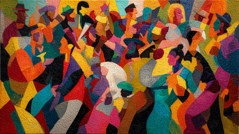 Carnival Fragments – Colorful Celebration for Frame TV & CanvasTV