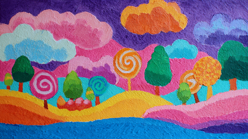 Cloud Candy Dreams - Sky Kids Art for Samsung Frame TV