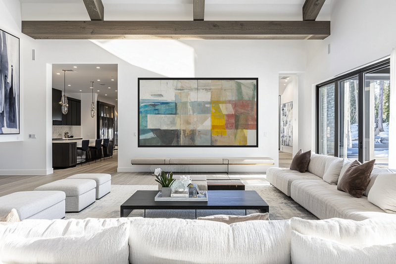 Coastal Collage – Abstract Geometric Art for Samsung Frame TV