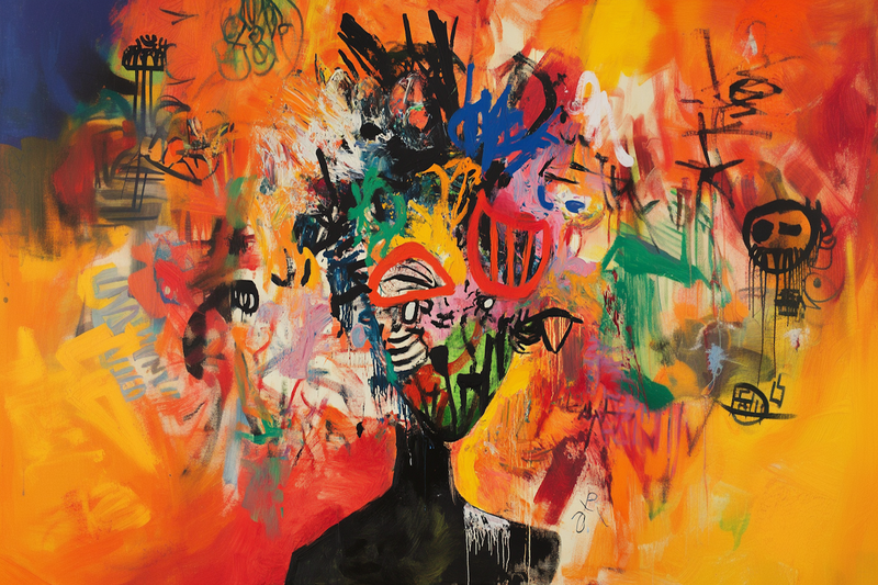 Urban Visions – A Graffiti-Inspired Abstract Portrait for Samsung Frame TV