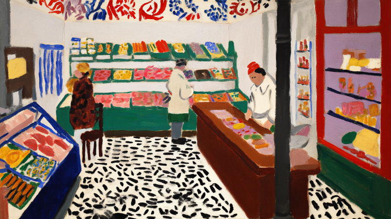 Fauve Market – Matisse Homage Art for Frame TV & CanvasTV