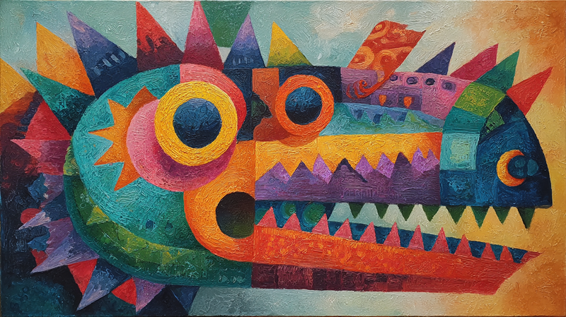 Happy Dragon Rainbow - Fantasy Kids Art for Samsung Frame TV