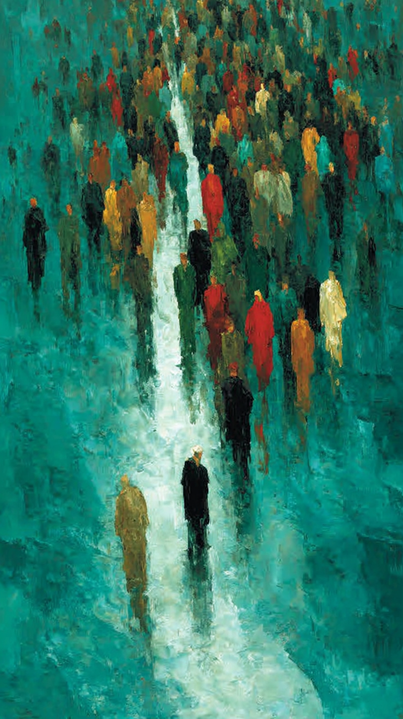 Inverted Teal Multitude