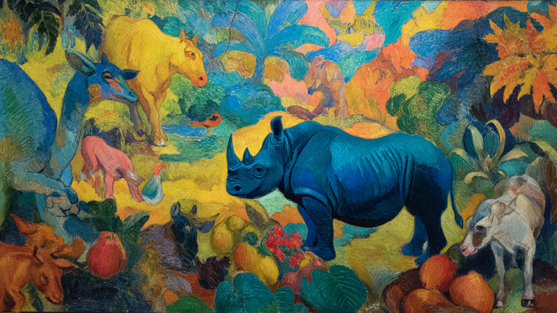 Magical Jungle Kingdom - Wildlife Kids Art for Samsung Frame TV