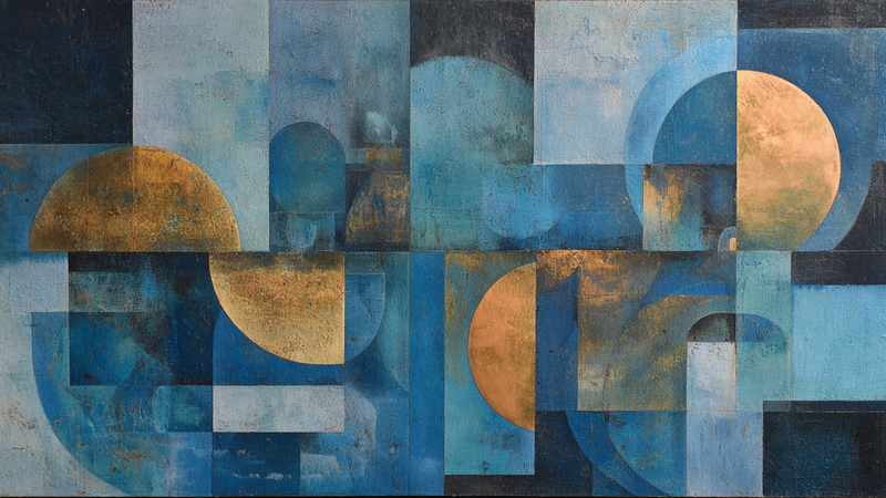 Modernist Reflection – Frame TV Wall Art Geometric (4K Download)