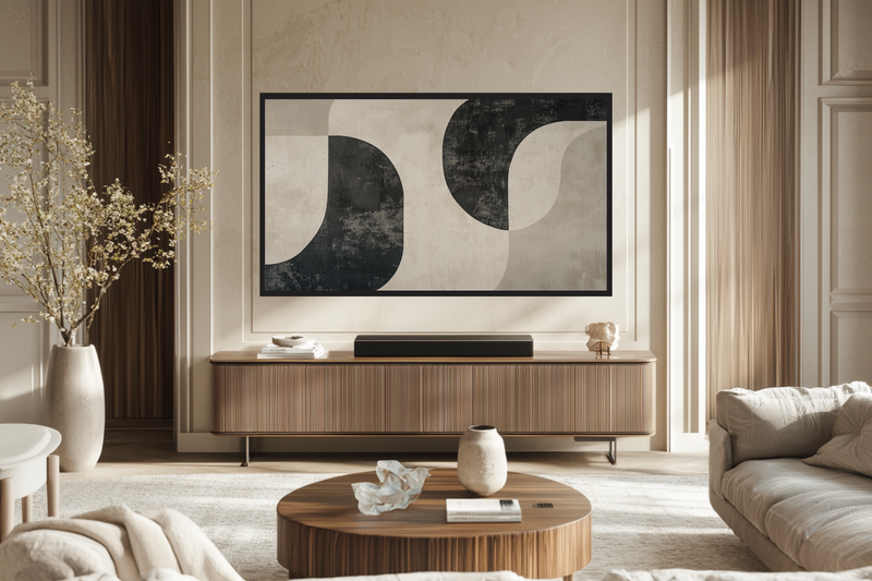 Muted Orbit – Midcentury Abstract for Samsung Frame TV