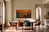 Rooftop Friends Warm Sunset