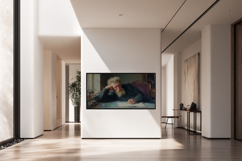 Scholarly Devotion – Frame TV Art Renaissance Study (4K Download)