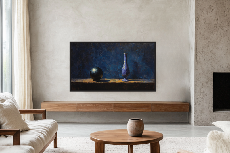 Sphere and Vase – Dramatic Still Life for Samsung Frame TV