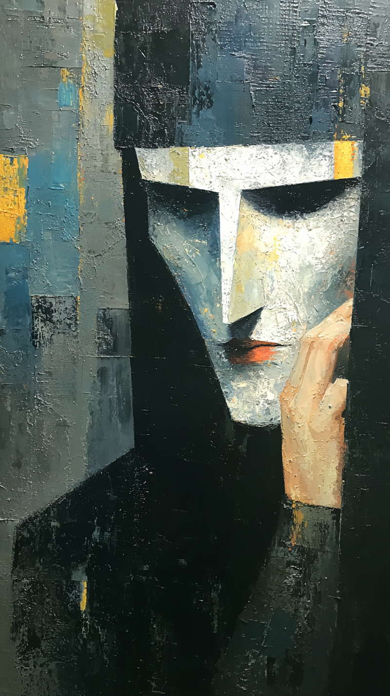 Veiled Gaze Portrait