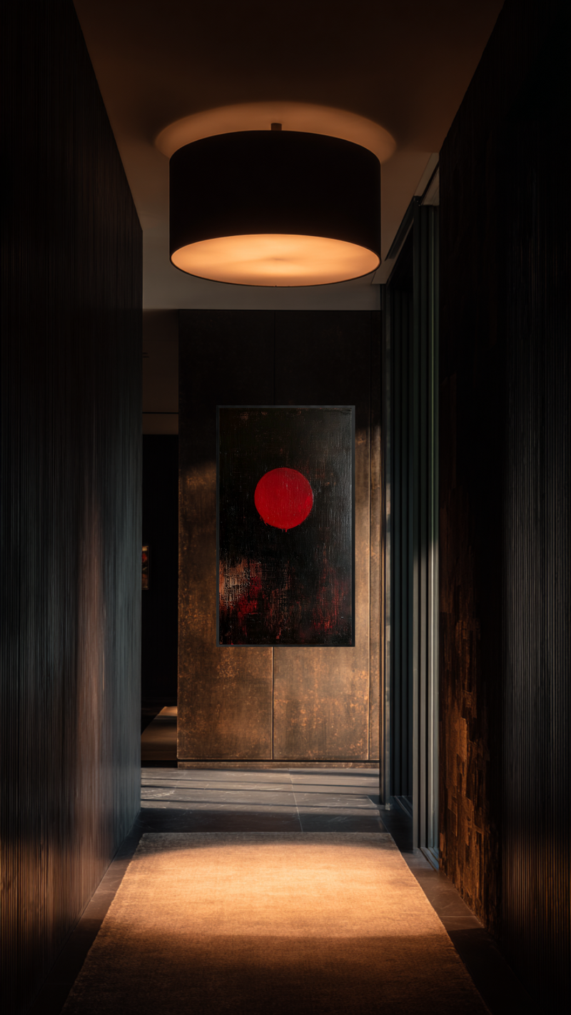 Vermilion Orb Suspended