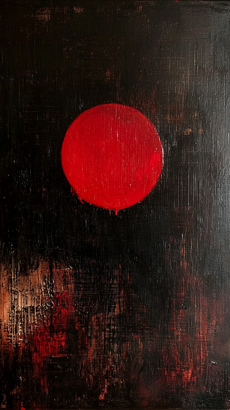 Vermilion Orb Suspended