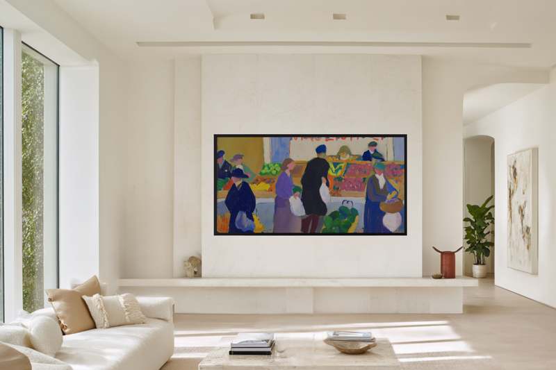 Vibrant Gathering Social Scene Frame TV Art